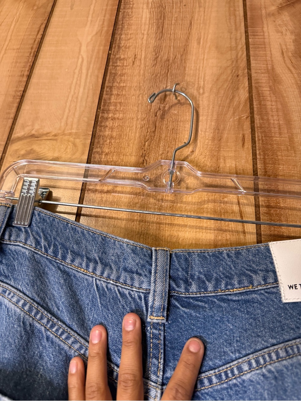 Free People "We The Free" Wide-Leg Jeans $148 Retail Raw Hem - Picture 13 of 14